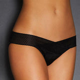 Black Open Back Panty